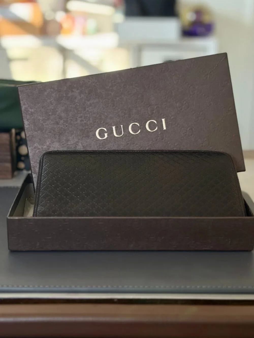 Gucci Diamante Zip-Around Continental Wallet / Authenticated - Picture 1 of 11